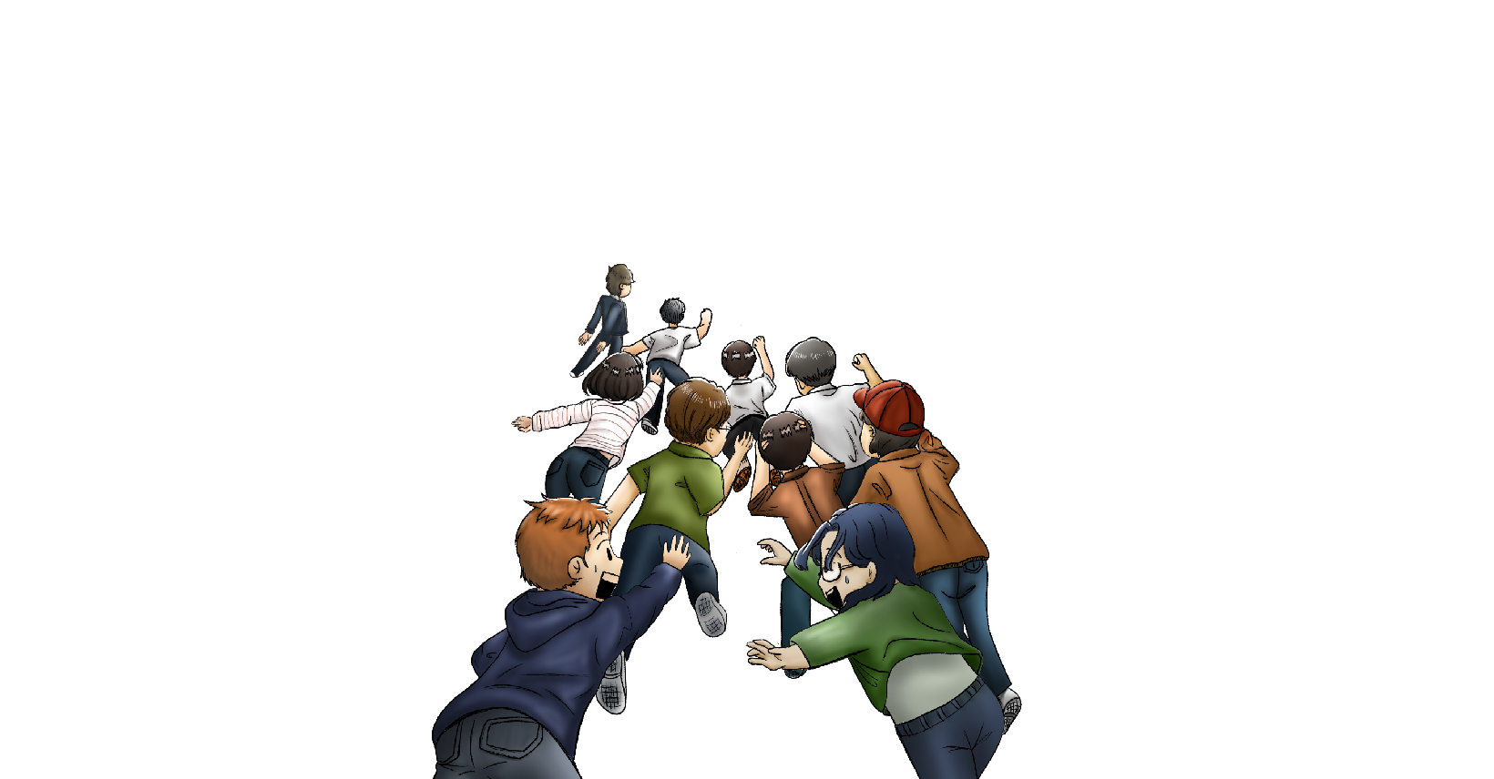 Pangranger Characters Running